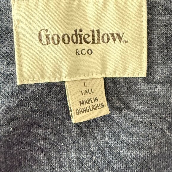 Goodfellow & Co Mens Tall L Blue Blazer Jacket Cotton/Polyester Blend Button Clo - Picture 4 of 11